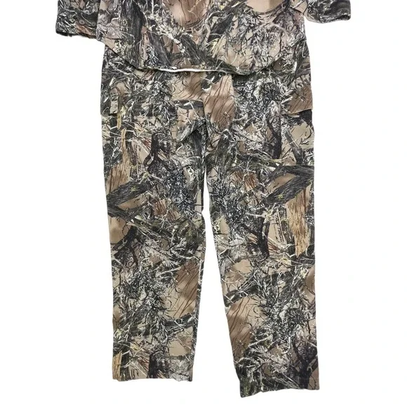 2 Pc True Timber Camo Mens Hunting Outfit Shirt/Pants True Timber Soft Med 36" - Picture 7 of 12